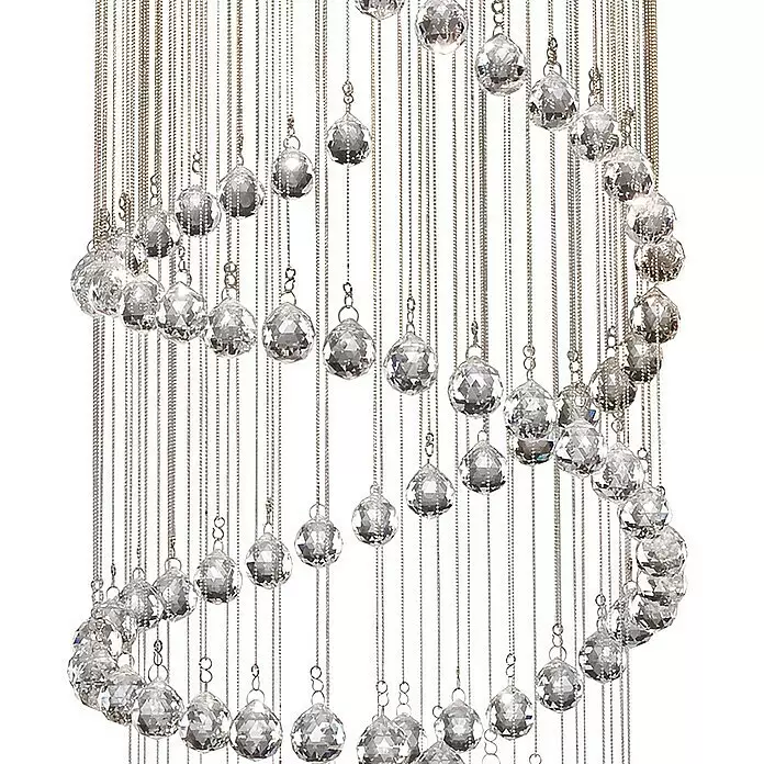 Searchlight Pendelleuchte Hallway 1 - 165 W, L x B x H: 39 x 39 x 80 cm, Chrom, G9, Double - Detailaufnahme