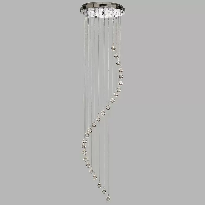 Searchlight Pendelleuchte Hallway - 175 W, L x B x H: 30 x 30 x 180 cm, Chrom, GU10 - Detailaufnahme