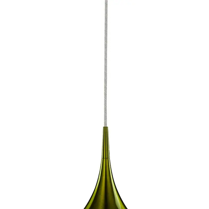 Searchlight Pendelleuchte Vibrant - 60 W, L x B x H: 26 x 26 x 160 cm, Grün, E27, 260 mm - Elegante grüne Hängelampe mit schlankem Design und silbernem Kabel, die jedem Raum einen Hauch von moderner Raffinesse verleiht.