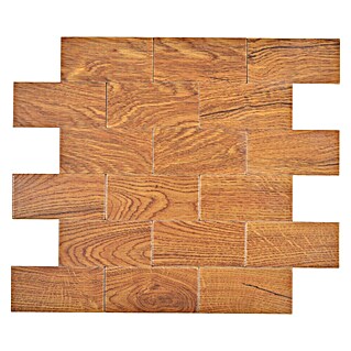 Zelfklevend mozaïek brick SAM 4SW8E (30 x 30 cm, Bruin, Mat)