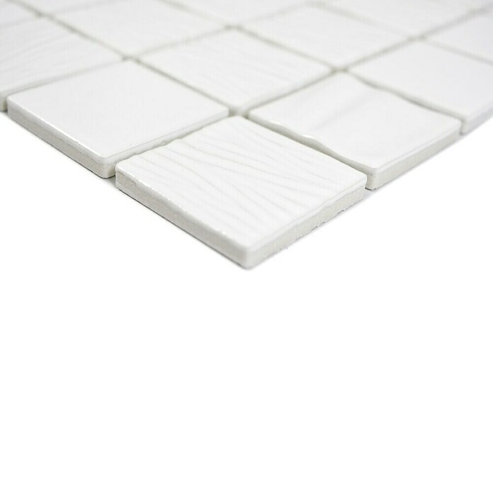 Mozaïektegel vierkant Nippon CG KN1 (29,5 x 29,5 cm, Wit, Glanzend) | BAUHAUS