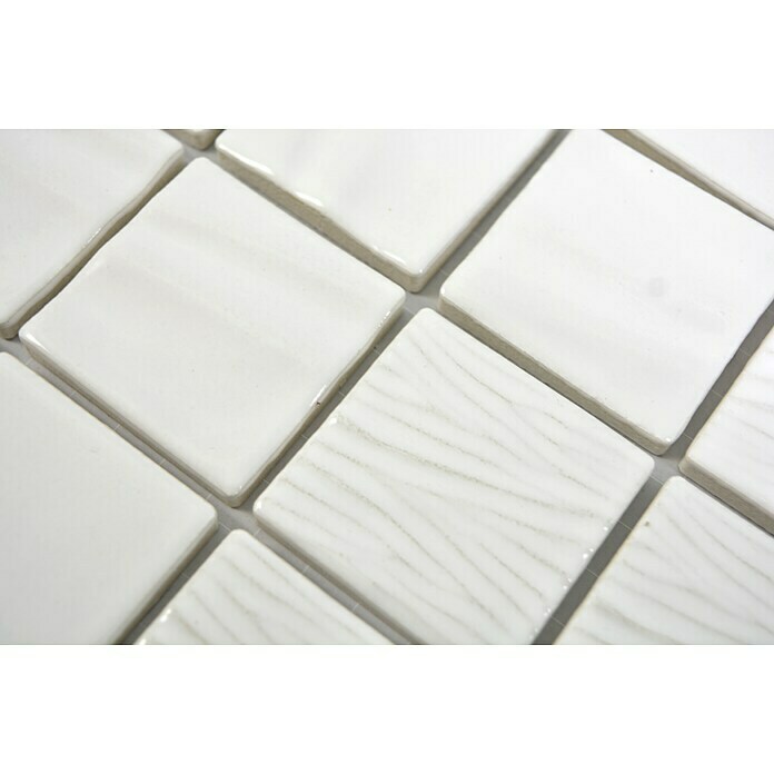 Mozaïektegel vierkant Nippon CG KN1 (29,5 x 29,5 cm, Wit, Glanzend) | BAUHAUS