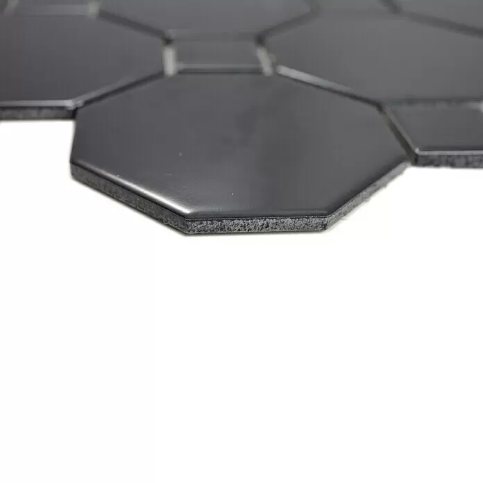 Mosaikfliese Octa G 940N - 30 x 30 cm, Schwarz, Matt - Detailaufnahme