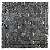 Mosaikfliese Quadrat Sabi CG SB10 (31,6 x 31,6 cm, Schwarz, Matt) | BAUHAUS