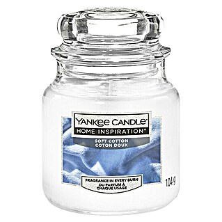 Yankee Candle Home Inspirations Duftkerze (Im Glas, Soft Cotton, Small)