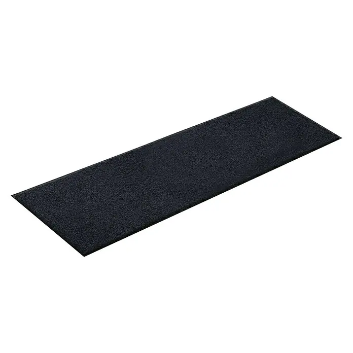 Astra Schmutzfangmatte Proper Tex - Schwarz, 90 x 250 cm, Material Nutzschicht: 100 % Polyamid - Schwarze rechteckige Matte mit einer leicht rauen Oberfläche, ideal als Unterlage oder zur Geräuschdämmung.