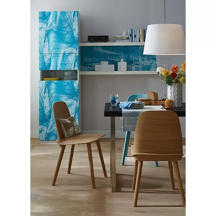 D-c-fix Trendyline Klebefolie Murano - 150 x 45 cm, Blau, Selbstklebend - Stimmungsaufnahme