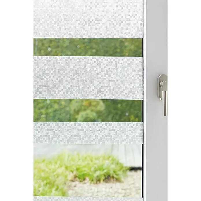 D-c-fix StaticStripes Glasfolie Sunrise - 200 x 30 cm, Transluzent, Statisch haftend - Detailaufnahme