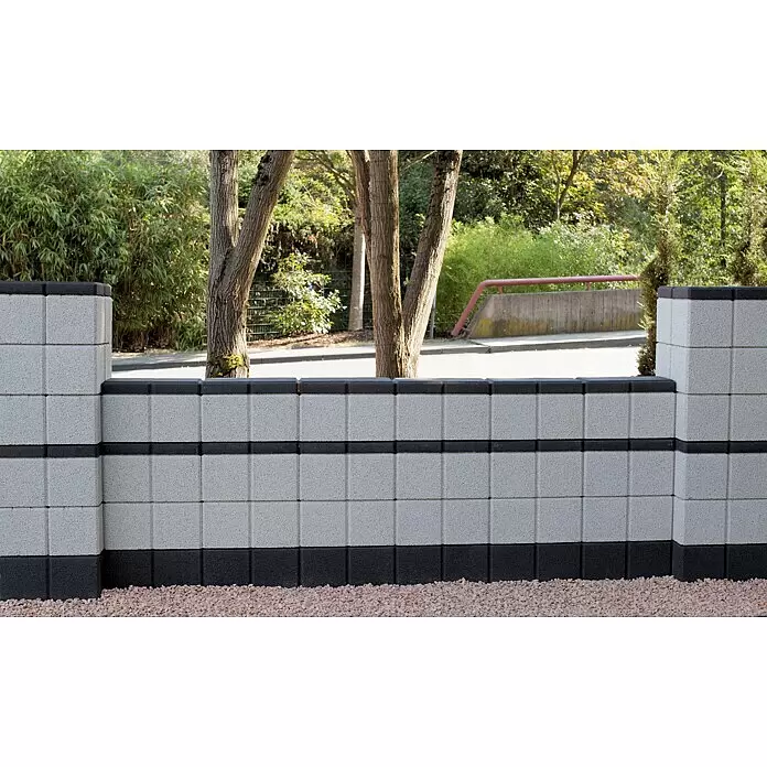 Christoph Mauerabdeckplatte Ambienta - 40 x 20 x 5 cm, Anthrazit, Beton - Stimmungsaufnahme