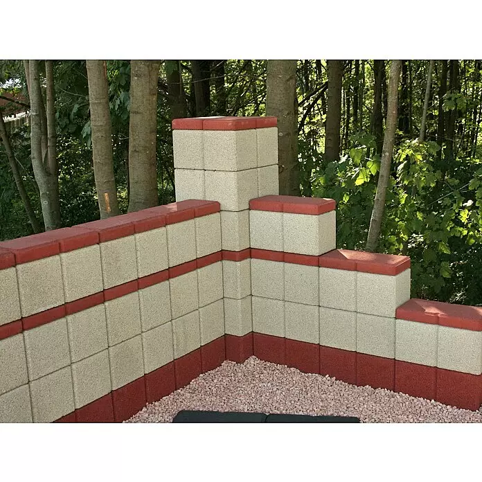Christoph Mauerabdeckplatte Ambienta - 40 x 20 x 5 cm, Toskana, Beton - Stimmungsaufnahme