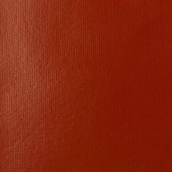Liquitex Basics Acrylfarbe - Oxyd Rot, 118 ml - Rotbraunes Material mit feiner, subtil gerippter Textur.