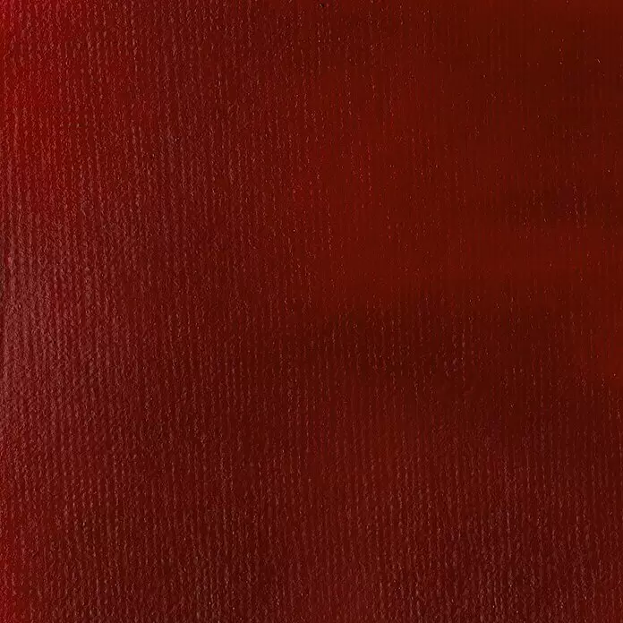 Liquitex Basics Acrylfarbe - Karmesin, 118 ml - Dunkelrotbraune strukturierte Oberfläche mit feiner vertikaler Rippung.