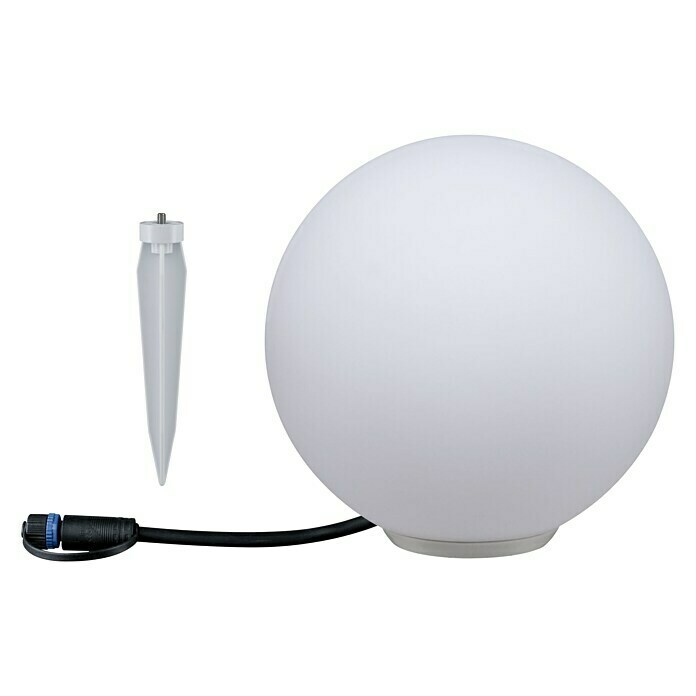 Paulmann Plug & Shine LED-Außenleuchte Globe2,8 W, IP67, Warmweiß, 1-flammig Front View