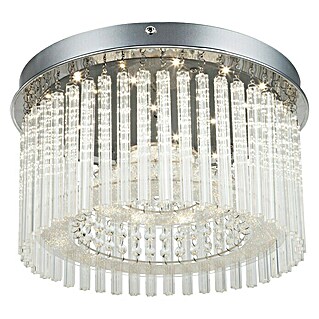Globo LED stropna svjetiljka Joyce (18 W, Krom, Prozirno, Neutralno bijelo)