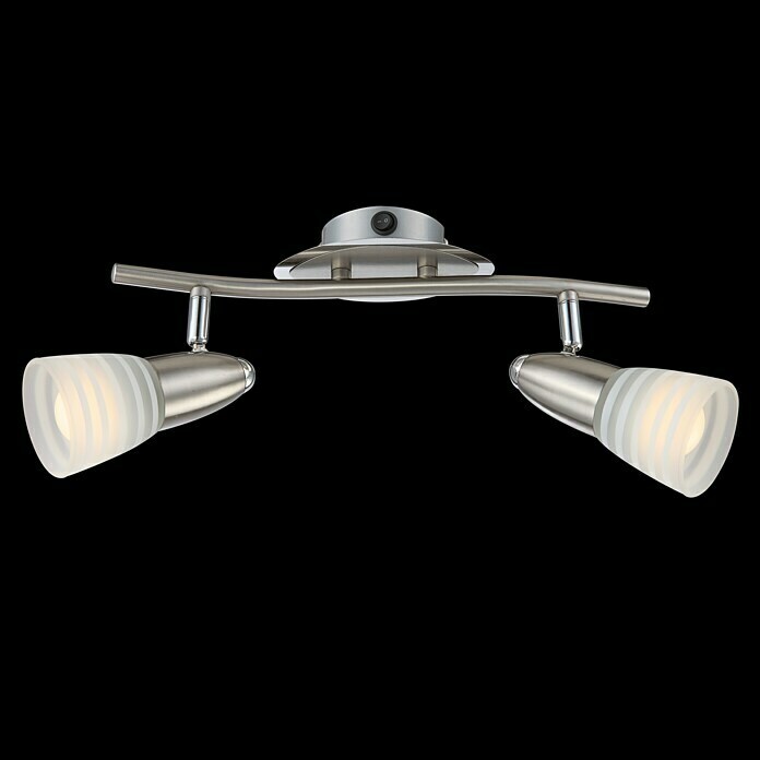 Globo Caleb Aplique de pared LED (2 luces, 2 x 4 W, Cromo, E14)
