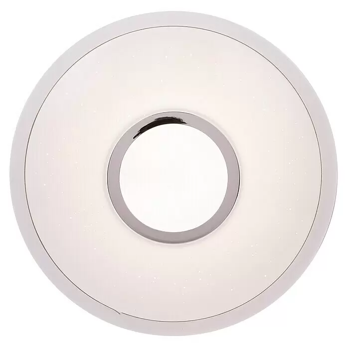 Lavida LED-Deckenleuchte rund Solesino - 16 W, Ø x H: 400 mm x 8 cm, Weiß - Draufsicht