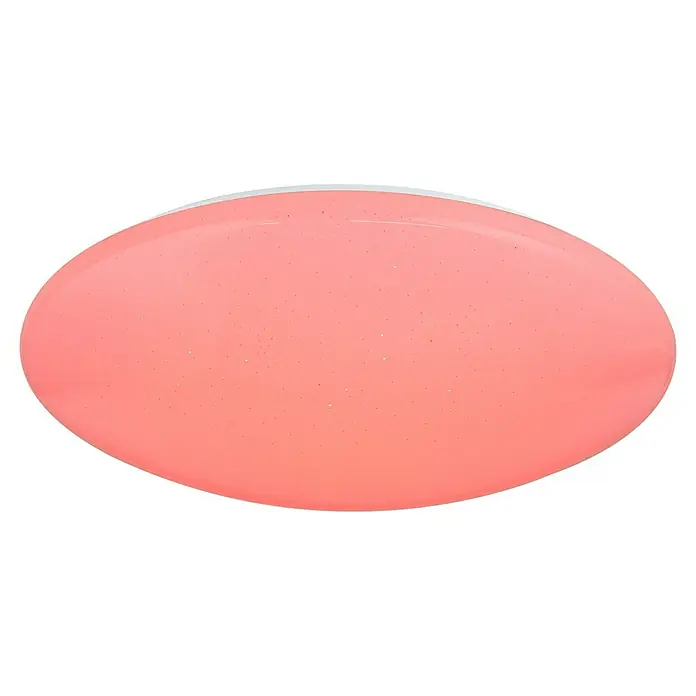 Lavida LED-Deckenleuchte rund Marano - 48 W, Ø x H: 490 mm x 12 cm, Weiß - Modern wirkende ovale LED-Deckenleuchte in einem sanften Korallton, ideal für stilvolle Innenräume und als elegante Lichtquelle.