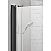 Camargue Vario Eckdusche B1+B3 (L x B x H: 75 x 90 x 195 cm, Beschichtet, Schwarz, Glasstärke: 6 mm) | BAUHAUS