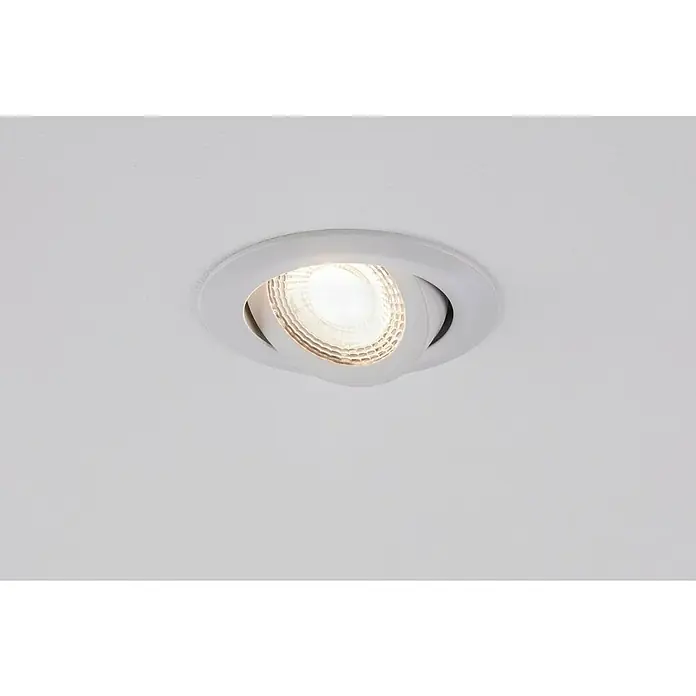 Paulmann LED-Einbauleuchten-Set - 6 W, Weiß, 3 Stk., Warmweiß, 8,2 cm - Eingelassener Deckenstrahler aus weißem Metall mit verstellbarem Spot und hellem Licht für modernes, akzentuiertes Wohnen.