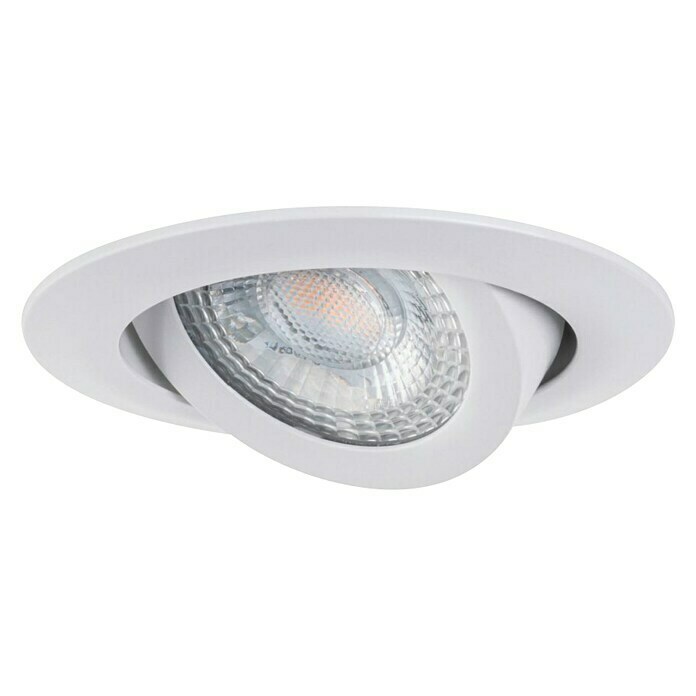 Paulmann LED-Einbauleuchten-Set6 W, Weiß, 3 Stk., Warmweiß, 8,2 cm Front View