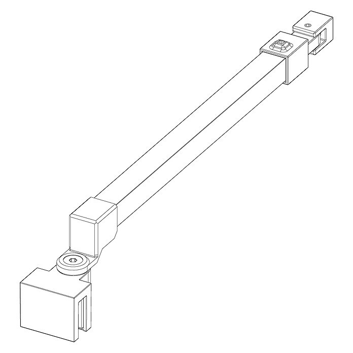 Camargue DiagonalstrebeLänge: 4 cm, Passend für: Camargue Vario Duschwandsysteme Sketch