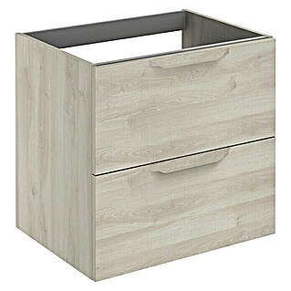 Riva Urban Waschtischunterschrank (60 x 45 x 56,5 cm, Eiche Grau/Weiß, Matt)