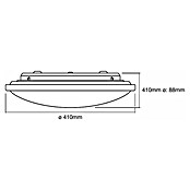 Osram LED-Deckenleuchte rund Silara (21,5 W, Kaltweiß, Durchmesser: 400 mm)