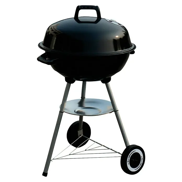 Grillstar Kugelgrill Montana - Durchmesser Grillfläche: 46 cm, Schwarz - Schwarzer Grillstar Kugelgrill mit Deckel und Rädern für den einfachen Transport, ideal für Grillabende im Freien.