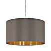 Eglo Maserlo Pendelleuchte rund (Cappuccino, Höhe: 110 cm, Max. Leistung: 60 W, E27, 1-flammig)
