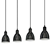 Eglo Priddy Lámpara colgante (Negro, Altura: 110 cm, Potencia máx.: 240 W, E27, 4 luces)