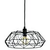 Eglo Pendelleuchte rund Carlton 2 (Schwarz, Höhe: 110 cm, Max. Leistung: 60 W, E27, 1-flammig)