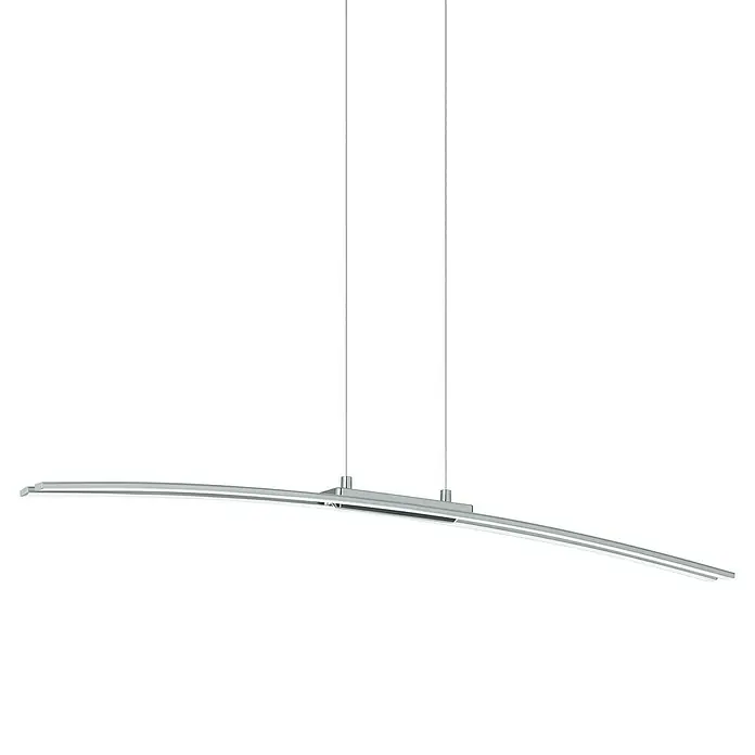 Eglo LED-Pendelleuchte Lasana - Höhe: 110 cm - Moderne LED-Pendelleuchte mit geschwungenem Design, ideal für stilvolle Beleuchtung über Esstischen oder in Wohnbereichen.