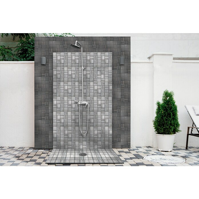 BHS Showroom Baldosa de mosaico Landes (30 x 30 cm, Negro)