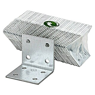 Vormann Conector en ángulo (L x An x Al: 40 x 40 x 20 mm, Espesor: 2 mm, 40 ud., Zincado)