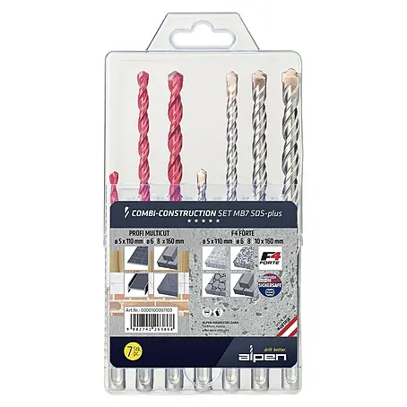 Alpen  Bohrer-Set Combi Construction Set MB7