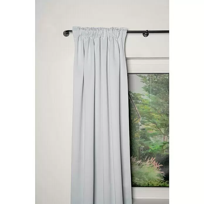 Verdunkelungsvorhang Day & Night - B x H: 135 x 245 cm, 100 % Polyester, Weiß - Stimmungsaufnahme