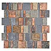 Mosaikfliese Rechteck Mix XSK 585 (29,6 x 29,8 cm, Braun, Matt)