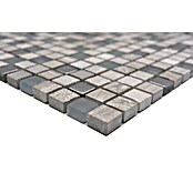 Mosaikfliese Quadrat Crystal Mix XCM HQ10 (30,5 x 30,5 cm, Grau/Silber, Matt)