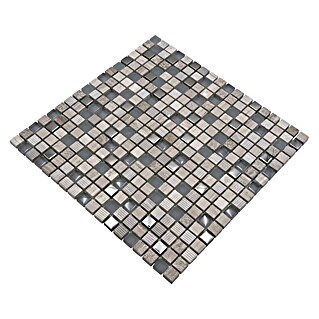 Mozaik pločica Quadrat Crystal Mix XCM HQ10 (30,5 x 30,5 cm, Sivo-srebrne boje, Mat)