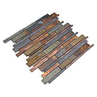 Mozaik pločica Verbund Mix XSK 565 (30 x 31 cm, Bakar, Mat)