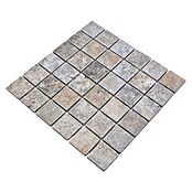 Mosaikfliese Quadrat XNT 47048 (30,5 x 30,5 cm, Silber, Matt)