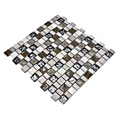 Mosaikfliese Multiformat Crystal Mix XNM DF1 (29,8 x 30,4 cm, Grau/Weiß, Glänzend)