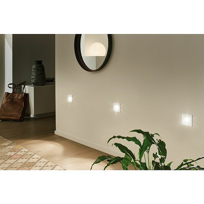 Paulmann Downlight LED empotrable (1,7 W, Blanco, An x Al: 7,8 x 7,8 cm)