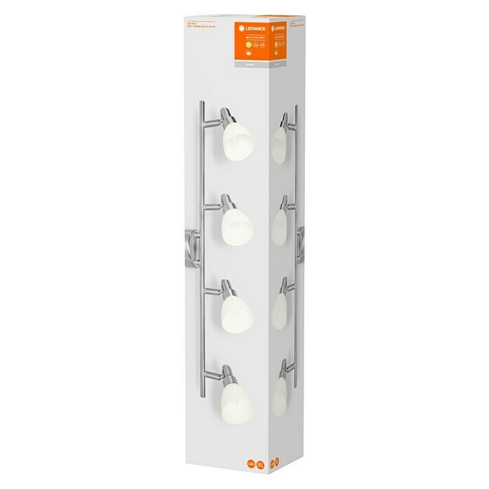 Osram Regleta LED (4 x 2 W, Color: Blanco/Plateado, L x An x Al: 67,5 x 8 x 17 cm)