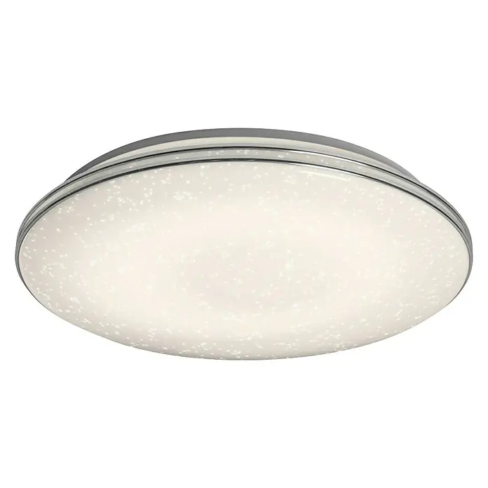 Ledvance Plafón LED para pared y techo Silara Sparkle - 24 W, Blanco cálido, Temperatura del color: 3.000 K - Lámpara de techo sencilla con diseño de estrellas. Lámpara LED moderna para espacios habitables con iluminación eficiente y diseño elegante.