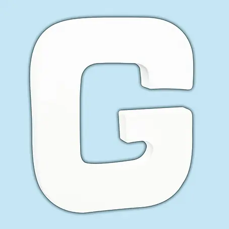 Décopatch  Letra de cartón pequeña