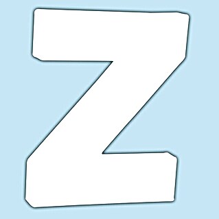 Décopatch Letra de cartón pequeña (Z, Cartón, L x An x Al: 10,5 x 1,5 x 12 cm)