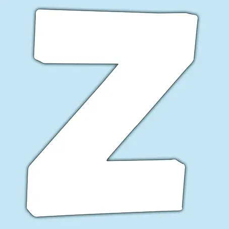 Décopatch  Letra de cartón pequeña