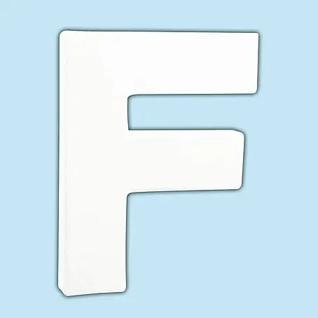 Décopatch  Letra de cartón pequeña