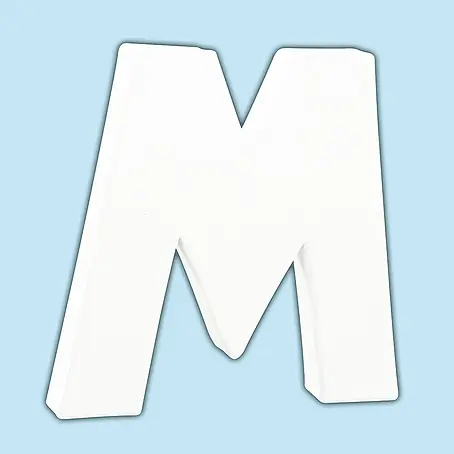 Décopatch  Letra de cartón pequeña